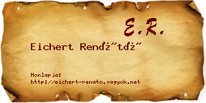Eichert Renátó névjegykártya